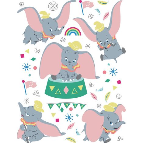 Stickers géants Disney - Dumbo - 65 CM x 85 CM (1/5)
