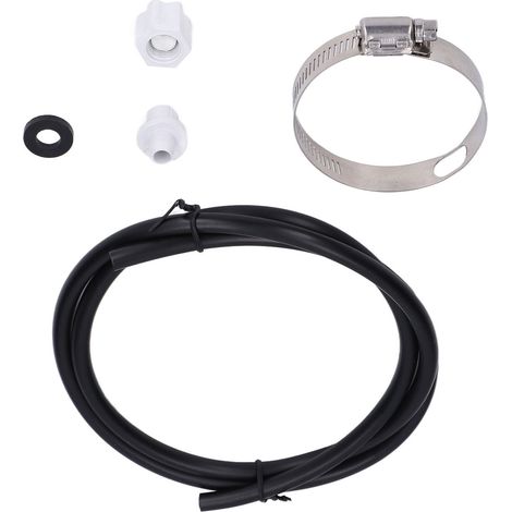 Kit de raccordement pour doseur de chlorinateur avec écrou, joint, collier de serrage et tuyau pour pièces HAYWARD CL200 CL220 (1/5)