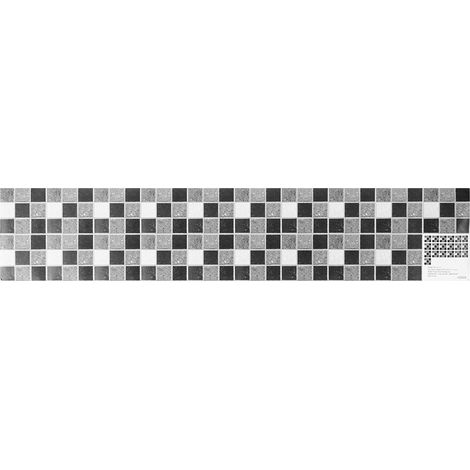 Autocollant mural PVC imitation carrelage céramique, papier peint adhésif pour décoration fond cuisine et maison.