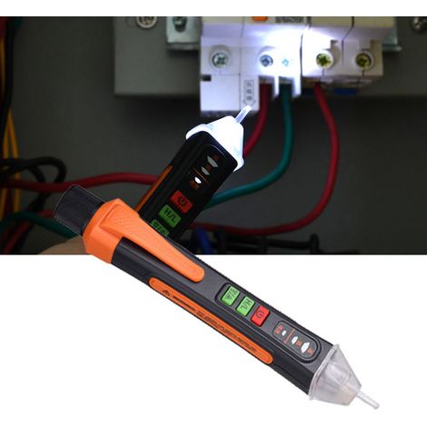 Testeur de circuit sans contact LED avec alarme sonore et lumineuse, détecteur de rupture portable pour maison T 02A (1/5)