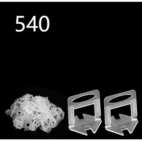Système de nivellement de carrelage, 540 languettes de nivellement de 2 mm pour une pose facile des carreaux et la construction de murs en céramique.