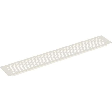 rejilla ventilzación zócalo aluminio acabado blanco medida rejilla 450x70