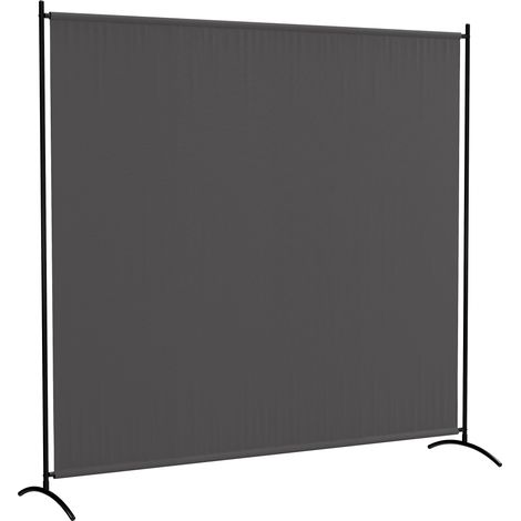 Paravent d'extérieur monobloc, 180 cm de haut, protection UV30+, gris foncé (1/5)