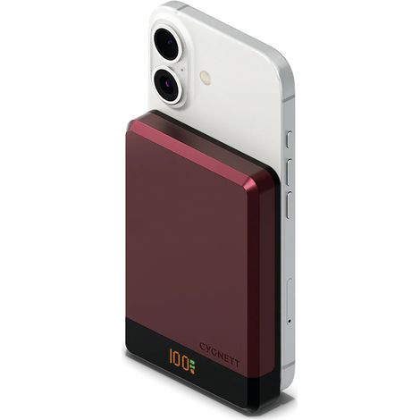 Cygnett MagSlim 10000 mAh Cargador inalámbrico Color cereza (1/4)