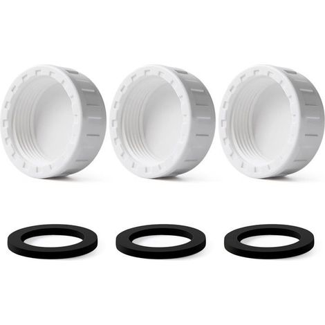 Lot de 3 bouchons d'obturation pour machine à laver, bouchons d'obturation d'évier de 40 mm, bouchons de tuyau d'évacuation (1/5)