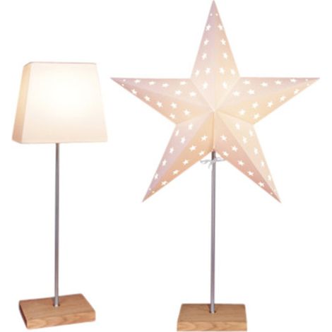 Star Trading Weihnachtsstern beleuchtet stehend Fensterstern mit Beleuchtung Weihnachtsdeko Fenster Beleuchtet Standleuchte Stern Weihnachten Weihnachtsdeko Innen Papierstern beleuchtet Weihnach (1/5)