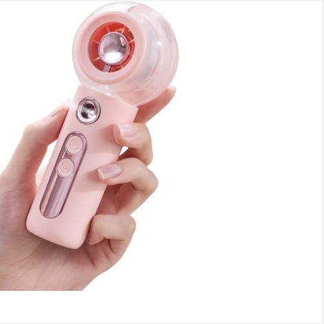 Filiyano-Ventilateur brumisateur portable rechargeable USB, silencieux, mini ventilateur à 4 vitesses avec brume fine rafraîchissante et spray (1/5)