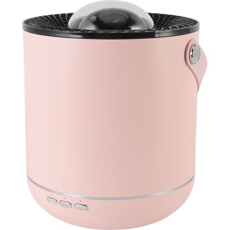 450-ml-Projektorlampen-Luftbefeuchter mit 360°-Drehung, Ultraschall-Diffusor für ätherische Öle und Nachtlicht für Zuhause und Büro, Rosa (1/5)