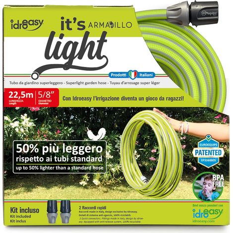 Idroeasy Ultralégere 22,5 Mètres,Tuyau d'Arrosage Extensible Anti Torsion, Eau Jardin Irrigation Pipe (1/5)