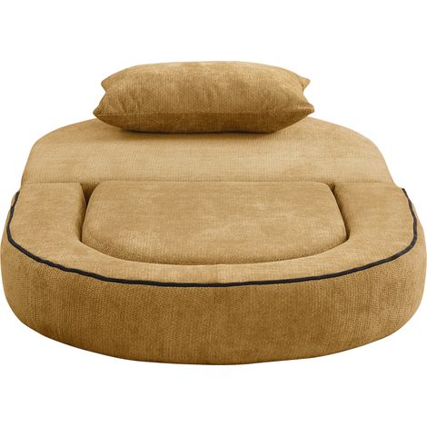 Canapé modulable pliable convertible en matelas avec accoudoirs amovibles, sans assemblage (1/5)