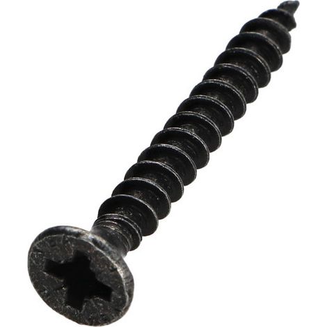 VBA3 Tête fraisée Pozi 4.5X45 Acier zingué noir-1 pièce