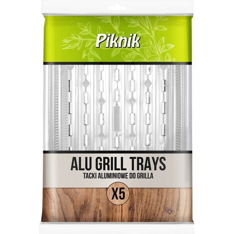 Picknick-Grilltablett aus Aluminium, 5-teilig