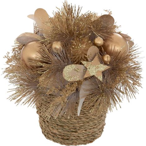 Vaso compo oro h19cm - Feeric lights & christmas