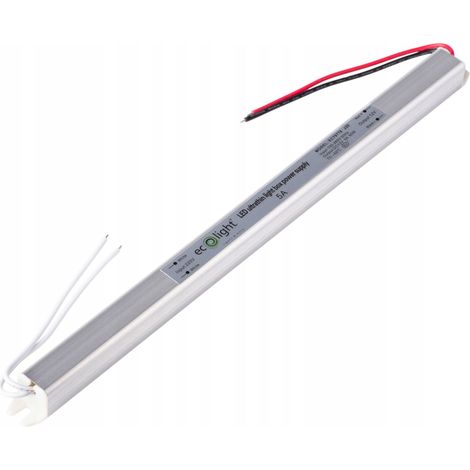 Alimentation LED meuble slim 60W 12V 3A IP20 Ecolight