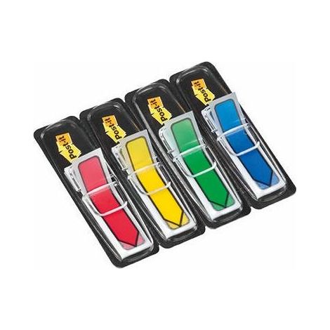 POST-IT Haftstreifen Post-it® Index Pfeile 43,2 x 11,9 mm (B x H) rot gelb grün blau 24 Bl./Block 4Block/Pack. (1/5)