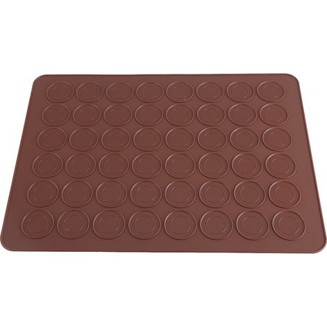 Moule silicone 48 alvéoles pour macarons, biscuits, pâtisserie - Tapis de cuisson DIY, outil de décoration, plaque flexible réutilisable (1/5)
