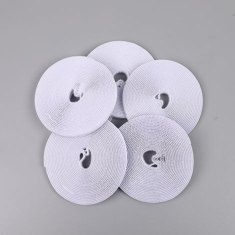 Velcro, ruban adhésif super résistant de 25M, ruban adhésif double face Fermeture velcro Coussinet autocollant de 20 mm de large (1/2)