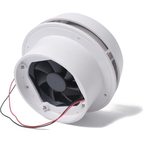 Ventilateur de Toit pour Camping Forme Champignon Circulaire Résistant aux Intempéries Blanc Accessoires pour Véhicules Utilitaires et Yachts (1/5)