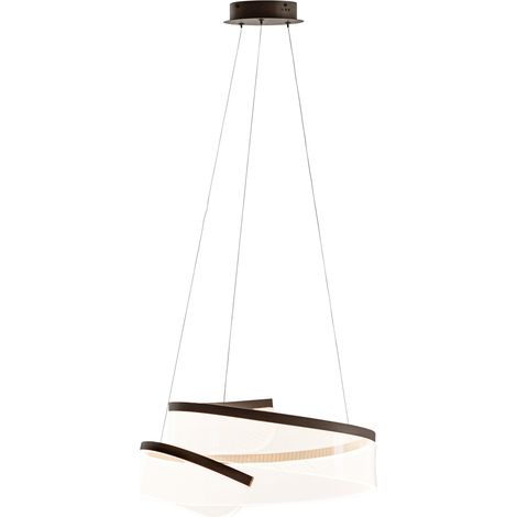 Italux Rustin Suspension LED couleur café 3000K blanc chaud (1/5)