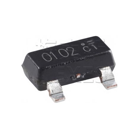 NCE0102, N-channel field-effect transistor, 100 V, 2 A, in SOT-23 package, NCE clean energy chip electronic component (5 pieces to assemble).