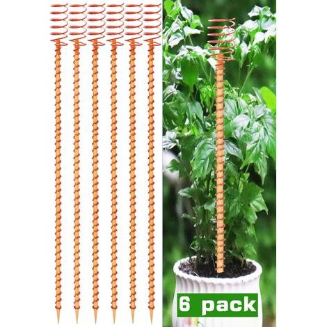 Lot de 6 antennes de Jardinage en cuivre pour électroculture - 33 cm - Tiges en cuivre Pur pour Jardinage et électroculture (1/5)