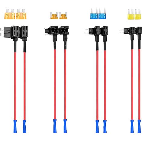 8 Pièces Adaptateur Porte-Fusible Add-A-Circuit 12V-24V,pour Voiture Moto (1/5)