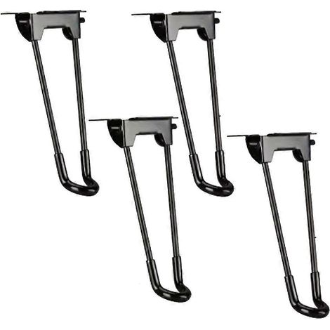 Quatre pieds de meuble en métal de 18,5 cm de diamètre, de style épingle à cheveux, avec une conception détachable et pliable pour protéger le sol adaptés aux petites tables basses. (1/4)