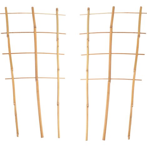 BURI 2X Bambusspalier 60cm Rankhilfe Blumenstütze Rankgitter Kletterhilfe Spalier