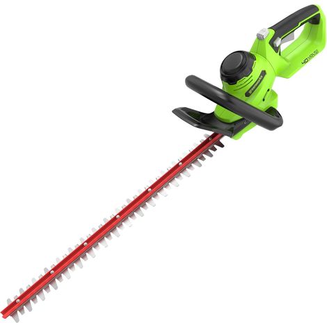Greenworks G40HT - Tagliasiepi a batteria 40V, lama 61cm, impugnatura rotante - Batteria e caricabatteria inclusi