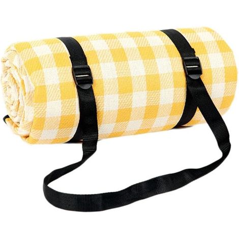 Large Picnic Blanket 200x200cm - 3-Layer Waterproof Mat for Outdoor Beach Camping - Portable Carry Handle Multipurpose Picnic Rug Durable & Easy to Clean (1/5)