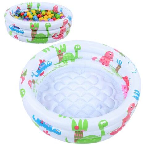 Piscine Enfant,Piscine Gonflable Ronde,60cm Pataugeoire Gonflable,Piscine Pataugeoire,Pataugeoire Ronde,Piscine Gonflable Enfant,Piscine d'eau pour Enfants Intérieur et Extérieur (1/5)