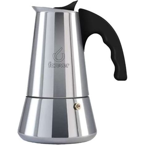Forever Espressokocher Miss Conny 6 Tassen Edelstahl Induktion
