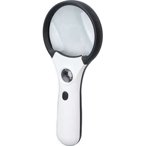 Loupe LED haute définition 4 lumières, transmission lumineuse optimale, loupe à main pour lecture (1/5)