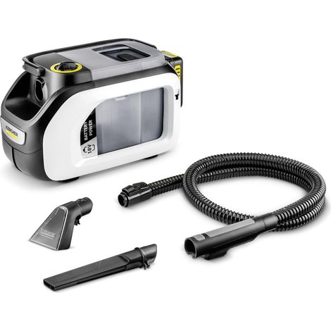Shampouineuse Aspirateur Canapé Moquette sans Fil, Puissance: 200W, Surface: 6,5m², Autonomie Batterie: 12-24 Min, Réservoir d'eau: 1,6 l, Batterie 18V Non Incluse (1/5)