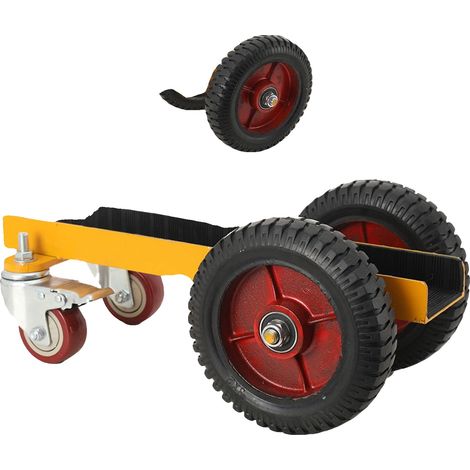 Chariot de panneau, capacité de charge de 500 kg, roues de 200 mm, construction en acier manganèse, compatible avec les systèmes en I, épaisseur jusqu'à 0,6 pouces (1/5)
