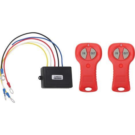Kit de télécommande de treuil sans fil DC12V 24V, réponse rapide efficace, haute sécurité pour camion ATV SUV (1/5)