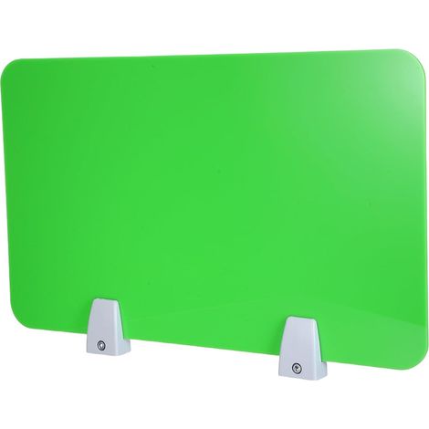 Light Green Acrylic Office Divider for Corporate and Home Offices, Easy to Install and Maintain Partition Panel for Added Privacy (1/5)