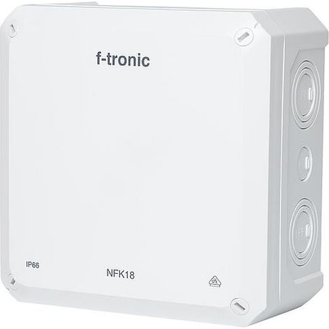 Boîte de dérivation FR 180x180x93mm, encoches d'ouverture IP66, PS, blanc, NFK18ws