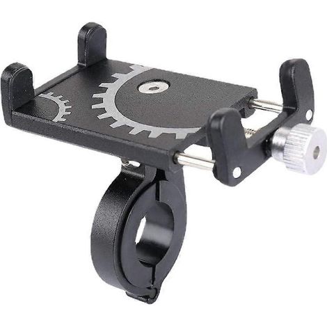 (noir) Support universel réglable pour téléphone de vélo, support GPS, pince de fixation pour VTT (1/5)