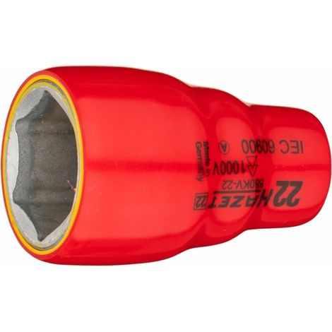 Jeu de clés à douille hexagonales 880KV-22 carré creux 10 mm (3/8 pouce) hexagone extérieur profil de traction 22 mm HAZET (1/4)
