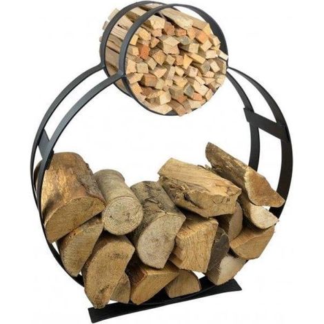 Log Holder Hoop And Kindling Powder Coated Solid Garden Pride (1/3)