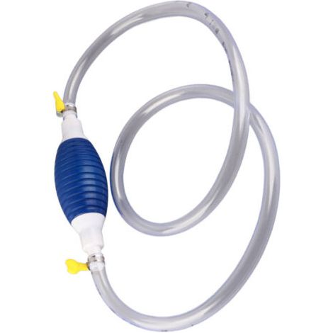 FENOPLASTICAPompe à siphon manuelle avec tuyau de siphon de 1,5 m Pompe de transfert d'eau liquide diesel à haut débit portable universelle pour voitures (1/3)