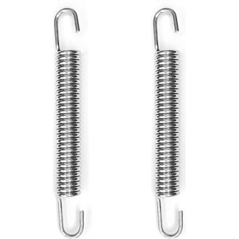 2x Ressort de traction de rappel en acier à double crochet béquille scooter moto cyclomoteur Zundapp, 1,5x8,5x73mm