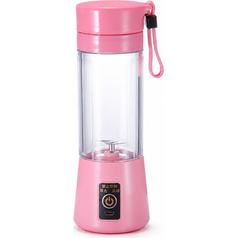 Blender Portable USB Rechargeable pour Jus de Fruits et Smoothies, Rose (1/5)