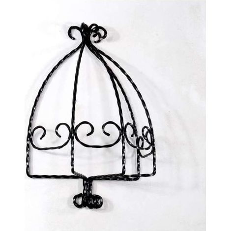 PORTAVASO FERRO BATTUTO A MURO H.65 L.39 P.19
