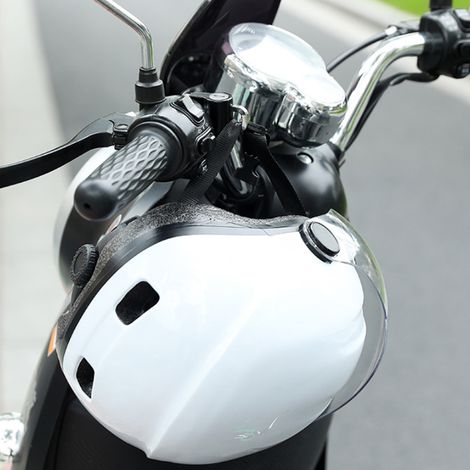 Casque Moto Antivol Imperméable Antirouille Verrou Suspension Crochet Moto Casque Anti-Vol Serrure pour Moto Électrique (1/3)