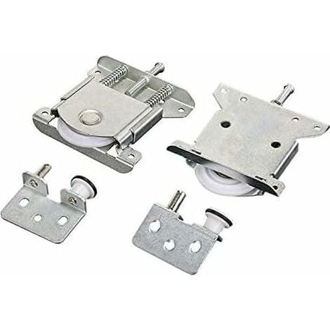 2 pièces Roulette Porte Coulissante placard,Pièces de porte coulissantes pour porte de garde-robe,roues,rouleaux,armoire Runners Guides,Roulette Placard Coulissant Armoire Porte Rouleau,Charge 30 kg (1/5)
