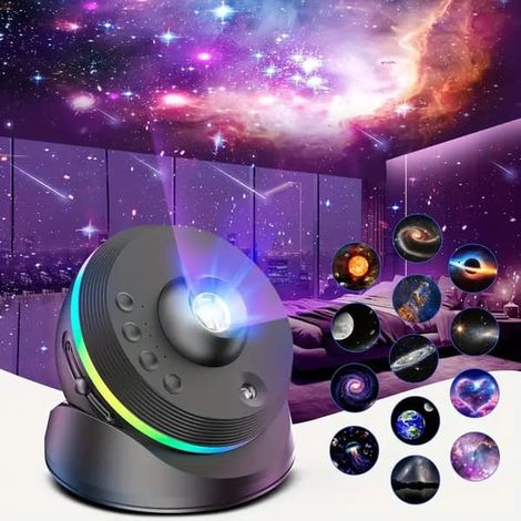 Filiyano – Lampe spatiale Projecteur d – Projecteur Galaxie 13 en 1 – Veilleuse USB à effet nébuleuse – Lampe spatiale Projecteur d'étoiles (1/5)