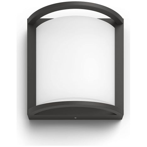 Philips myGarden - Dispositivo LED a parete per esterni 19x19 cm, 4000 K, 12 W, antracite 915005555101 (1/5)