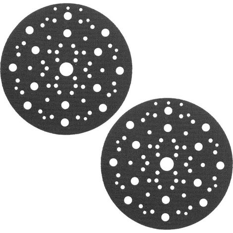 Pad Saver - Protège-Disques de Ponçage - 150 mm - 70 Trous - Fermeture Auto-Adhésive - Pour Plateau de Ponçage 150 mm - Lot de 2 (1/5)